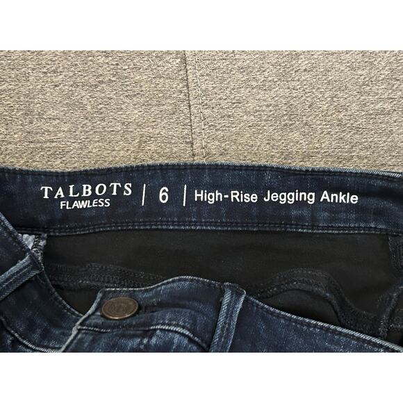 NWT Talbots Flawless Slimming High Rise Ankle Jegging Women's size 6 Red Stripe - Picture 5 of 6